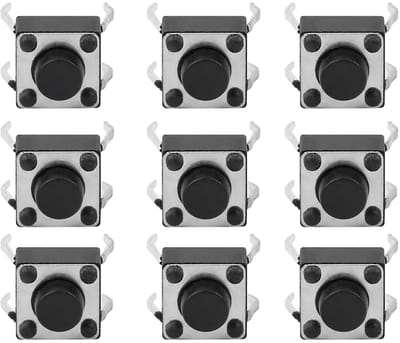 MTTproducts - 100 Stuks Mini Drukknopschakelaars voor Diverse Toepassingen