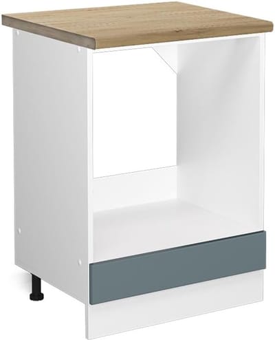 Ovenombouwkast - Keukenunit Kookfornuis - Keuken Organiseren - Modulair en Aanpasbaar - 60 cm Breed - Blauw-grijs