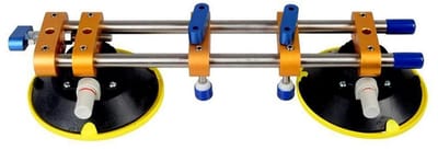 Naad Setter - Nivelleer Gereedschap - Aanrecht Installatie - Dubbele Zuignappen - 6 Inch - Zilver