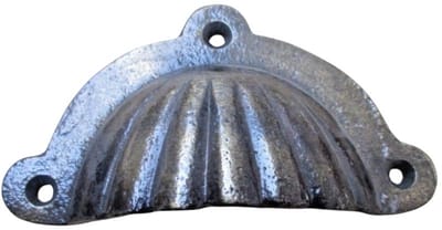 Fluted With Lugs Cup Pull Handle Antique Brass