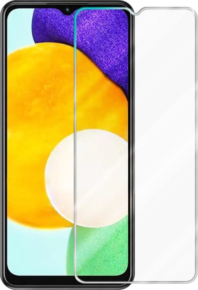 Cadorabo Screenprotector geschikt voor Samsung A04s / A13 5G / M13 5G - Pantser film Beschermende film in KRISTALHELDER Geharde (Tempered) display beschermglas in 9H hardheid met 3D Touch