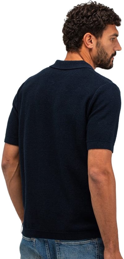 Butcher of Blue poloshirt korte mouw donkerblauw