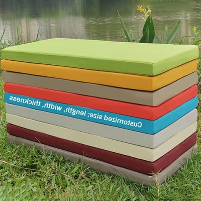 Bankkussen Waterdicht - Zitkussen Schuim - Buiten Zitten - Op Maat Gemaakt - 180x50x8 cm - Donkerblauw