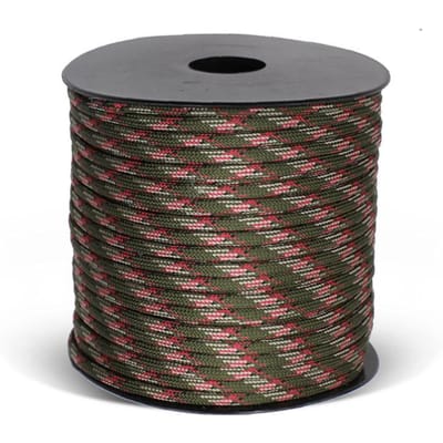 Militaire 9-strengs 4 mm 650 Paracord 50M 100M Tactisch Parachutetouw Kamperen Doe-het-zelf Weef Touw Buiten Leven Parachute Lijn Professionele Kwaliteit 50M