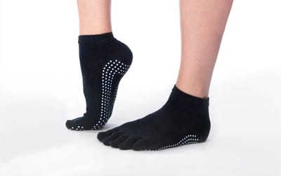 Finnacle - Zwarte antislip sokken voor Yoga, Pilates en Piloxing