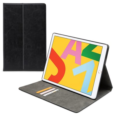 Mobilize Tablethoes geschikt voor Apple iPad 7 (2019) Hoes | Mobilize Premium Folio Bookcase - Zwart