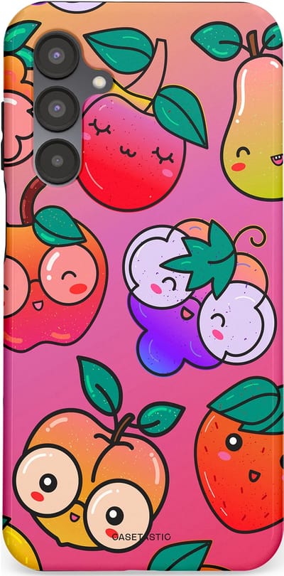 Casetastic Hoesje Geschikt voor Samsung A16 - Stijlvolle Beschermende Duo-layer Case - Fruitige Grapjes