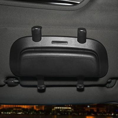 Brillenhouder Auto - Zonnebril Koker - Veilig Opbergen - Zachte Bescherming - Compact Formaat - Zwart