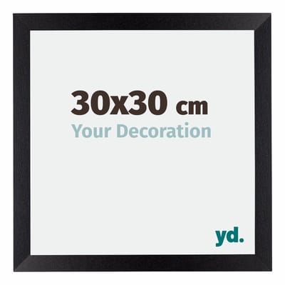 Your Decoration - Fotolijst 30x30 cm - MDF - Zwart Mat - Mura