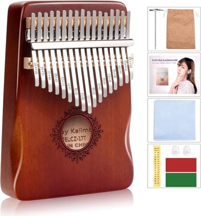 17-Toets Kalimba Duimpiano - Draagbaar Muziekinstrument voor Beginners, Perfect Cadeau voor Kinderen en Volwassenen