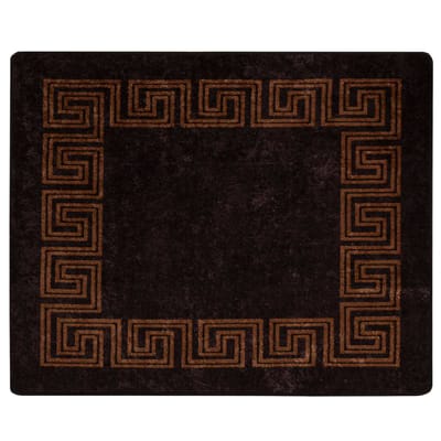 vidaXL - Tapijt - Runner - MARSA - Zwart - 80 - x - 100 - cm - Polyester - en - PVC