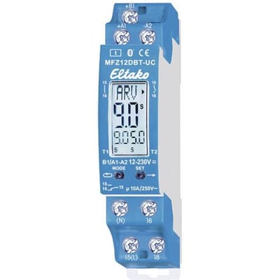 Eltako 23001003 MFZ12DBT-UC Tijdrelais Multifunctioneel 230 V/AC 1 stuk(s) Tijdsduur: 0.1 - 14400 s 1x wisselcontact Piece