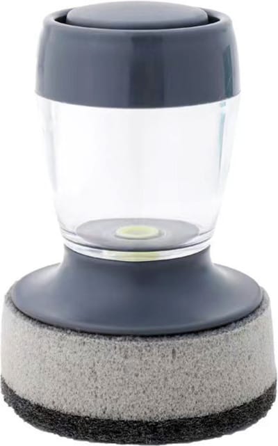 Livano Afwasborstel Met Zeepdispenser - Afwasborstel - Met Zeepreservoir - Dish Brush - Wit