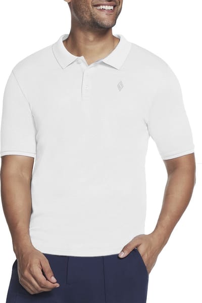 Skechers Apparel Off Duty Poloshirt Heren T-shirt M3TO45 100 WHT wit