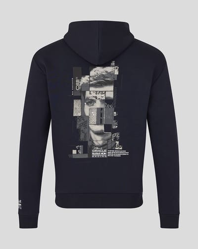Max Verstappen Graphic Pixel Back Hoody Blauw 2026 Maat 4XL