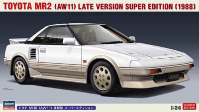 Hasegawa Modelbouwpakket Auto - 20604 Toyota MR2 (AW11) Late Version Super Edition 1988 Plastic - 1:24 - Modelbouw