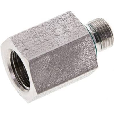 G 1/8'' x G 1/4'' M/F RVS Neusstuk 630 Bar - Hydrauliek - FL2S-MF-STE-018G-014G