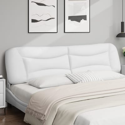 vidaXL Hoofdbordkussen "Hvar" 200 cm kunstleer wit