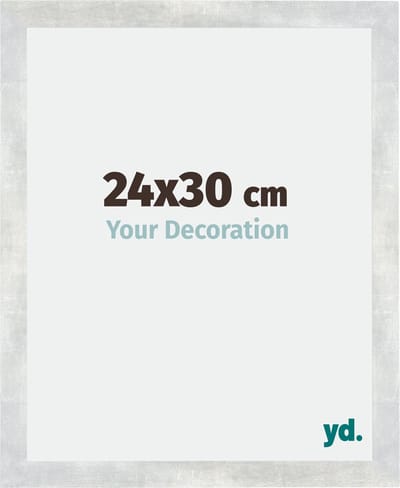 Your Decoration - Fotolijst 24x30 cm - MDF - Zilver Glanzend Vintage - Mura