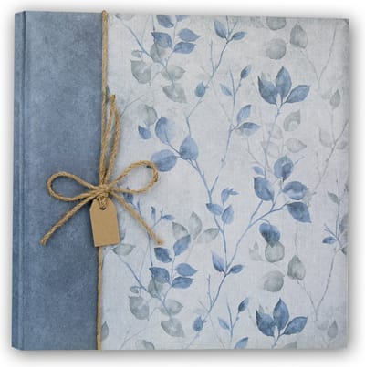 ZEP - Inplak Fotoalbum Pergamijn Blauw met 40 witte bladzijdes 24x24 - GD242420B