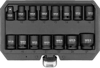 Yato - Dopsleutelset - Udarowe Sockets - 15 Elementen - CrMo Staal
