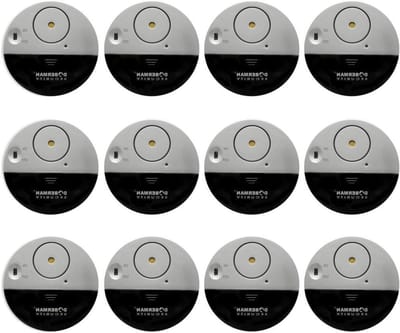 Alarmsensor Deur Raam - Trillingssensor Inbreker - Huis Beveiligen - Ultradun Ontwerp - 70x70x10mm - Zwart