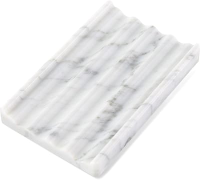Unyqoos ® Stijlvol Italiaans Marmeren Zeepbakje met Afvoergat voor Badkamer en Keuken