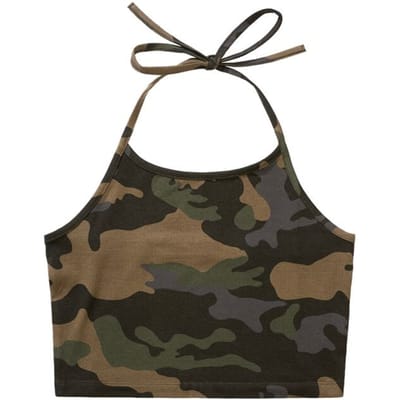 Brandit Halternecks - Women Neckholder Top - M tot 3XL - voor Vrouwen - dark camo