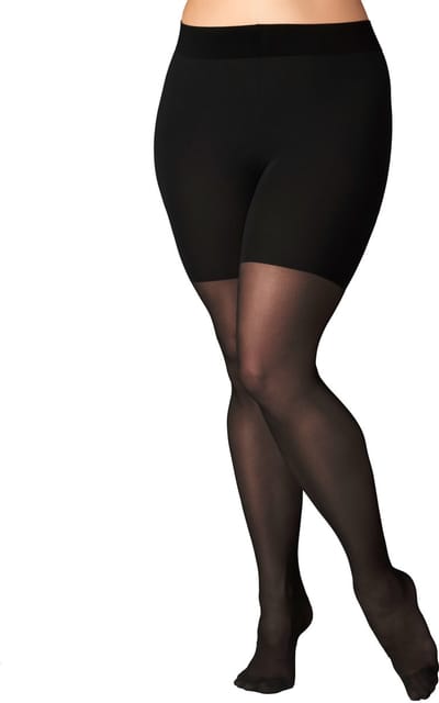 FALKE Beauty Plus eenkleurig materiaal half ondoorzichtig 50 DEN panty dames zwart - maat B LONG