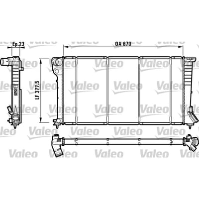 Radiator, motorkoeling VALEO 732517