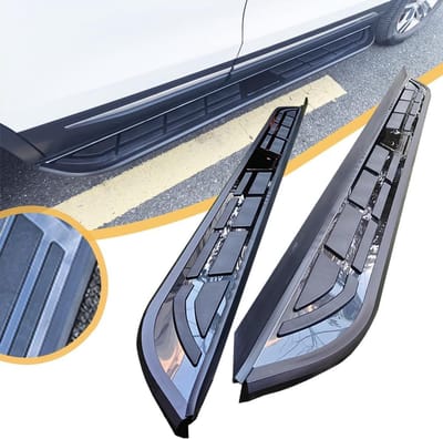 Treden Set - Opstapjes Auto - Gemakkelijk Instappen - Aluminium Constructie - Set van 2 - Zwart