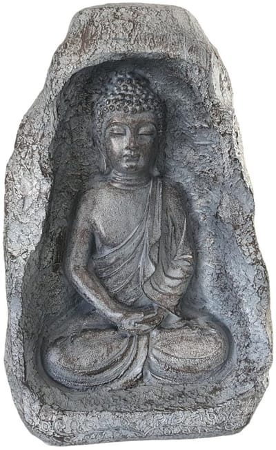 Dailygoods - Boeddha-sculptuur in steen - 36 cm - Feng Shui decoratie