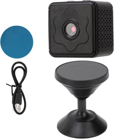 1080p Beveiligingscamera - Binnen Camera Wifi - Huis Beveiliging - Magnetische Montage - 19 x 14 x 5 cm - Zwart