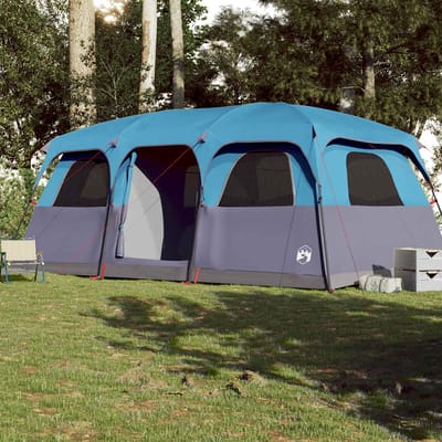Vidaxl Tente Familiale, 9 Personnes, Bleue, Imperméable