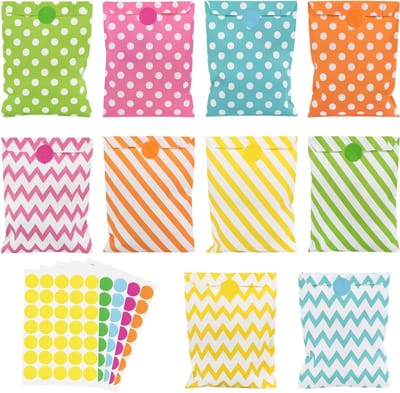 Cosensi - Butter Bread Bags - Candy Bags - Perfect voor Feestjes - 18 x 13 cm - Kleurvol en Sterk - Geschikt voor Kinderen - 100 Stuks