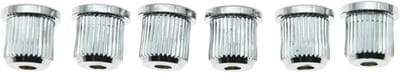 Set van 6 Chroom Gitaar Snaren Door Lichaam Ferrules 5/16" voor Telecaster - Perfecte Upgrade voor Snaren, Geluid en Stabiliteit