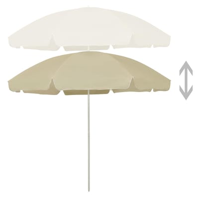vidaXL - Strandparasol - 300 - cm - zandgeel