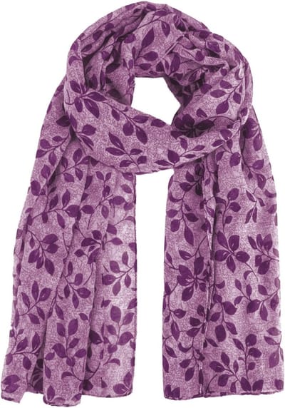 Lichte Lange Dames Sjaal met Print, Perfect als Cadeau voor Vrouwen, 90 x 180 cm, Modeaccessoire