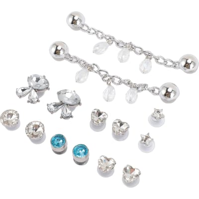 14 pièces Clips de Chaussures Décoratifs DIY Boucle de Chaussure Décoration Attrayant Tout Assorti Chaussure Amovible white