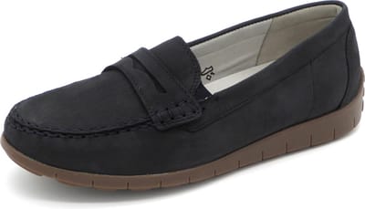 Waldläufer Dames Mocassin - 785508-191-194 Blauw - Wijdte H - Maat 4 (37)