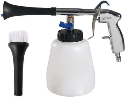 Luchtblazer Auto - Stofverwijderaar Reiniger - Voertuig Reinigen - Pneumatische Technologie - 32x15cm - Wit