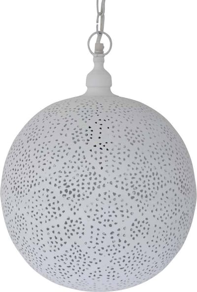 Safaary - Oosterse Hanglamp Wit Tara Ø 30 x 40cm