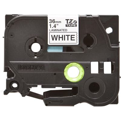 Brother TZe 261 - Zwart On Wit - Roll (3.6 cm x 8 m)