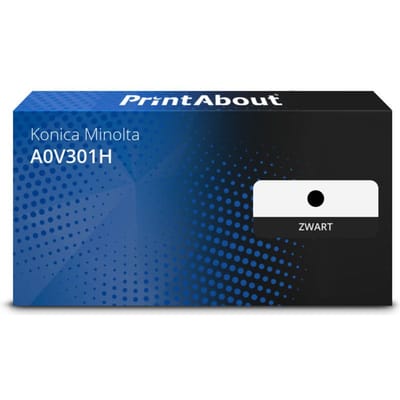 PrintAbout huismerk Toner A0V301H Zwart Hoge capaciteit Geschikt voor Konica Minolta