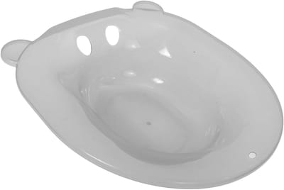 Zitbad Toilet - Baden Bekken - Persoonlijke Hygiëne - Ergonomisch Ontwerp - 375 x 345 x 10 cm - Grijs