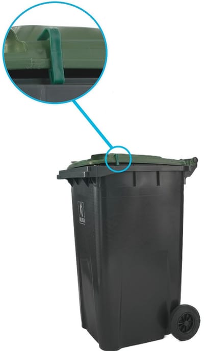 KlepKlip 4 past op alle deksels van GFT containers