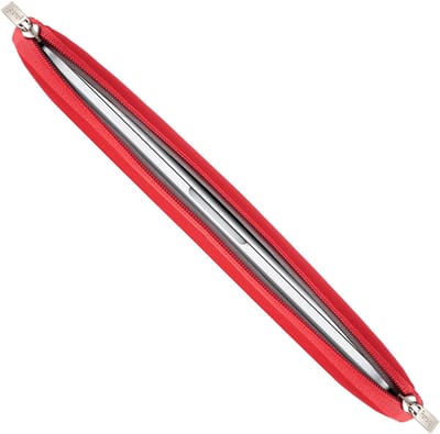 Pomologic Neoprene Hoes MacBook Pro 16/Air 15 – Specifiek voor MacBook Pro 16 inch – Strak en Stijlvol Ontwerp – Duurzaam Neopreen Materiaal - Rood