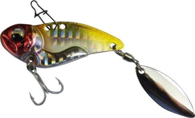 Asp Roofblei Jig Spinner 14 gram Small Tail Yellow & Red Tiger Kunstaas Lepel Pluggen Spinners Baars