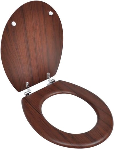 Toiletbril - Zitting Deksel - Badkamer Renovatie - Soft Close - Standaard Maat - Bruin