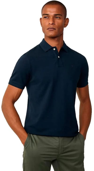 Hackett Hm5600239 Korte Mouw Poloshirt Blauw L Man